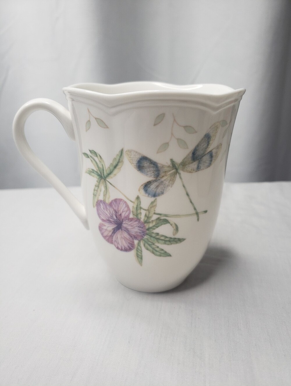 Lenox Butterfly Meadow Dragonfly Porcelain Mug